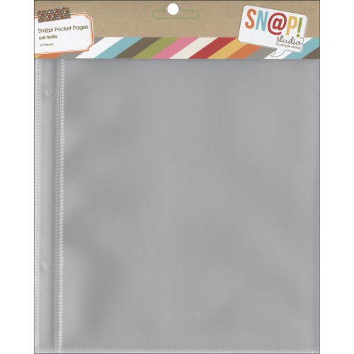 Simple Stories Sn@p! Pocket Pages For 6"X8" Binders 10/Pkg (SS2002)