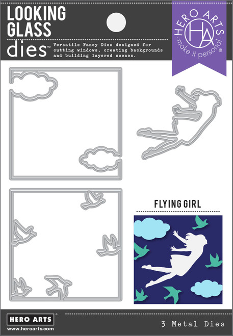 Hero Arts - Fancy Dies - Looking Glass - Flying Girl (DF040)