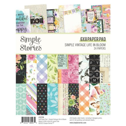 Simple Stories - Simple Vintage Life In Bloom - Double-Sided Paper Pad 6"X8" 24/Pkg (SVL19726)