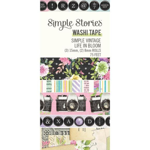 Simple Stories - Simple Vintage Life In Bloom - Washi Tape 5/Pkg (SVL19740)