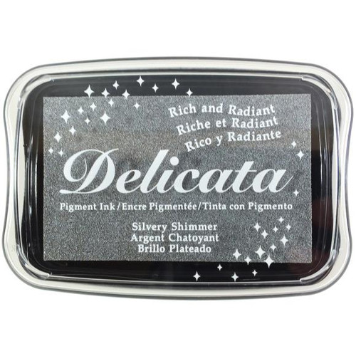 Tsukineko - Delicata Pigment Ink Pad - Silvery Shimmer (DE-00192)