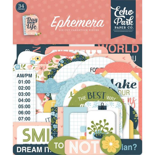 Echo Park - Cardstock Ephemera 33/Pkg - Icons - Day In The Life No. 2 (LN292024)