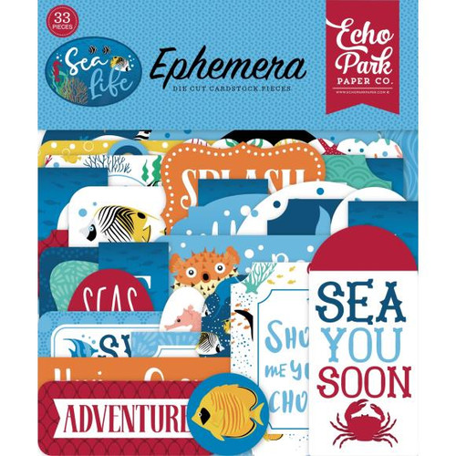 Echo Park - Cardstock Ephemera 33/Pkg-Icons - Sea Life (SL279024)