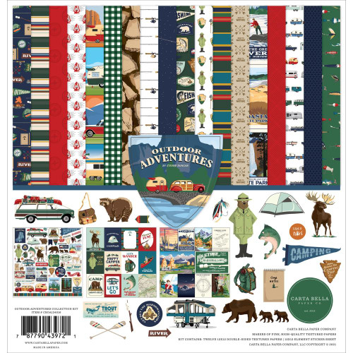 Carta Bella - Collection Kit 12x12 - Outdoor Adventures (CBOA134016)