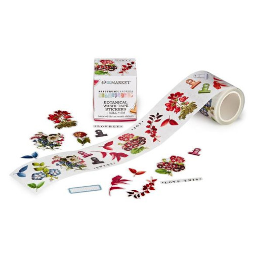 49 And Market Washi Sticker Roll-Spectrum Gardenia Botanical (SG23763)