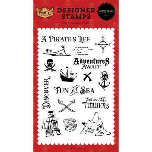 Carta Bella - Stamps 4"X6" - Pirates (PT318041)