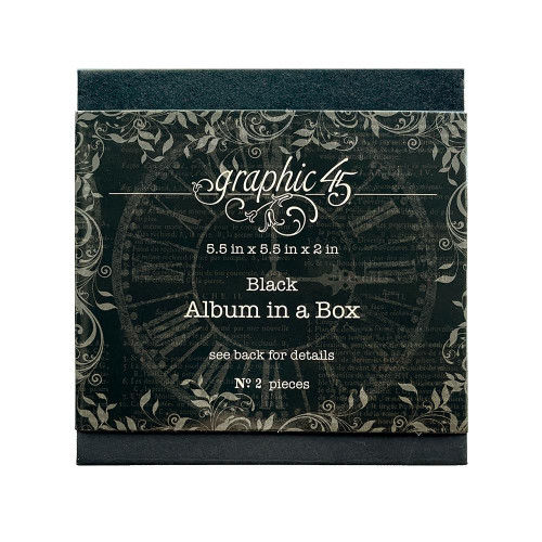 Graphic 45 - Staples Album In A Box - Black (G4502567)