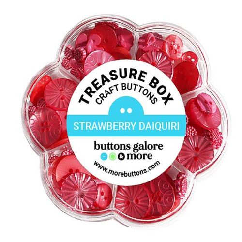 28 Lilac Lane - Buttons Galore Treasure Box - Strawberry Daquiri (TBX-107)