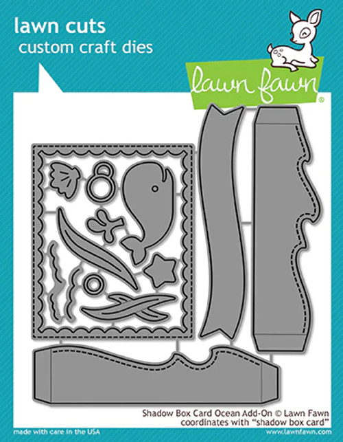 Lawn Fawn - Lawn Cuts Custom Craft Die - Shadow Box Card Ocean (LF1705)