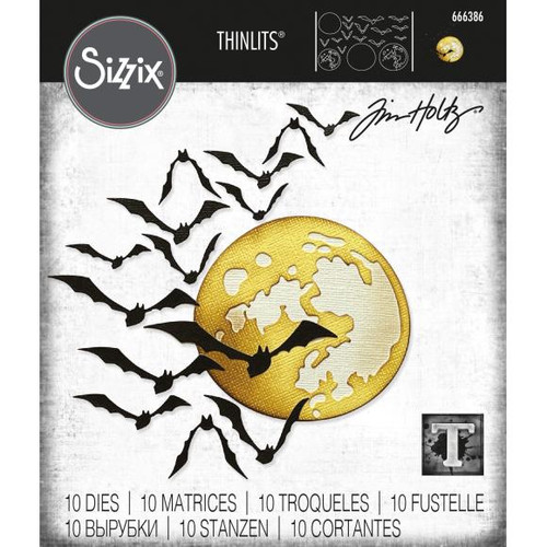 Sizzix Thinlits Dies By Tim Holtz 10/Pkg - Moonlight (666386)