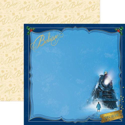 Paper House - Double-Sided Paper 12"X12" - The Polar Express - Believe (PGLELF12 2052E)