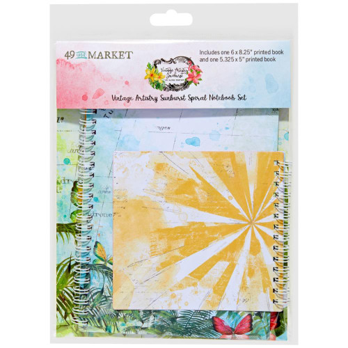 49 And Market - Vintage Artistry - Spiral Notebook Set - Sunburst (SUN24845)