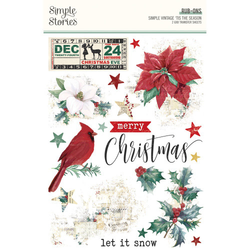 Simple Stories - Rub-Ons - Simple Vintage 'Tis The Season (SVS20729)