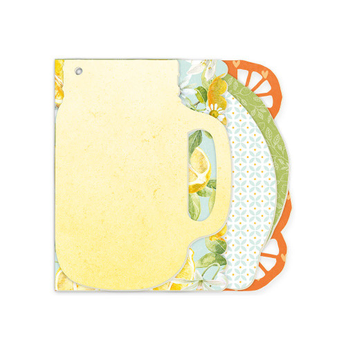 P13 - Fresh Lemonade Chipboard Album Base With Papers 6"X6" (P13LEM56)