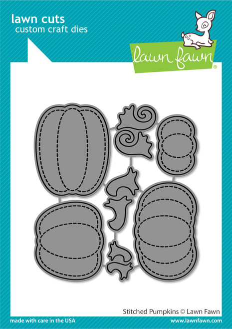 Lawn Fawn - Cuts Custom Craft Die - Stitched Pumpkins (LF3245)