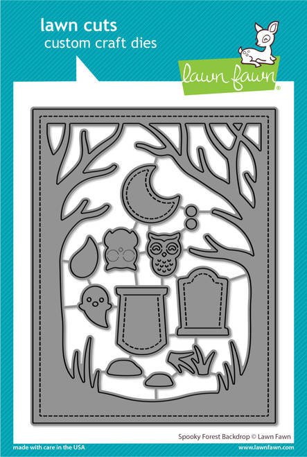 Lawn Fawn - Cuts Custom Craft Die - Spooky Forest Backdrop (LF3261)