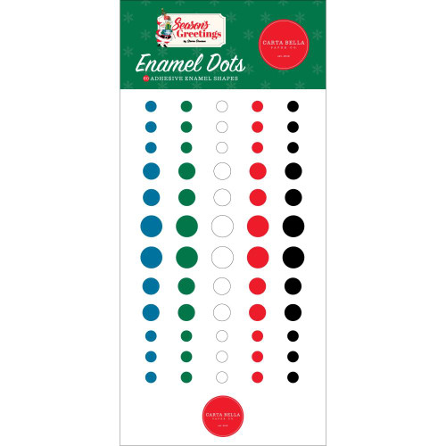 Carta Bella - Enamel Dots 60/Pkg - Season's Greetings (SG329028)