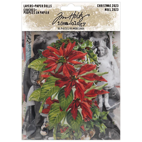 Tim Holtz Idea-Ology - Christmas 2023 - Layers & Paper Dolls Die-Cuts 95/Pkg (TH94348)