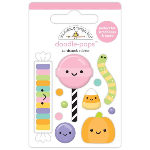 Doodlebug - Doodle-Pops 3D Stickers - Sweet & Spooky - Hello Sugar (DB8237)