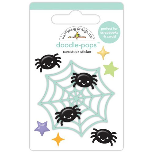 Doodlebug - Doodle-Pops 3D Stickers - Sweet & Spooky - Spiderlings (DB8241)