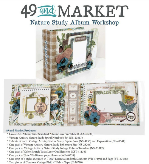 49 and Market - Vintage Artistry - Nature Study Album Kit (NStudy Kit)