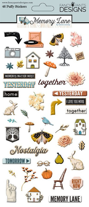 Fancy Pants Designs - Puffy Stickers - Memory Lane (50071-0)