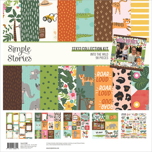 Simple Stories - Collection Kit 12"X12" - Into the Wild INT17600 (810079983841)