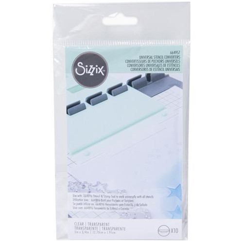 Sizzix Stencil & Stamp Tool Accessory 10/Pkg-Universal Stencil Converters 664957 (630454277842)