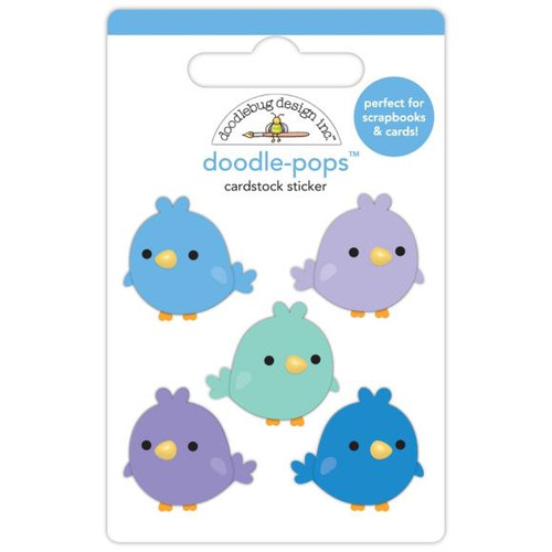 Doodlebug - Doodle-Pops 3D Stickers - Snow Much Fun - Sweet Snowbirds DB8355 (842715083554)