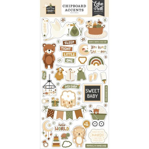 Echo Park - Chipboard 6"X13" - Accents - Special Delivery Baby - DY355021 (691835353692)