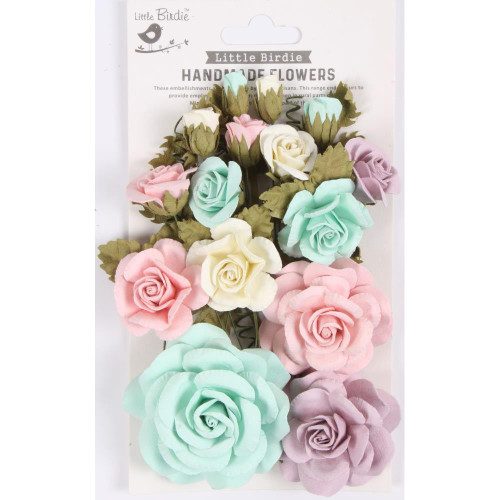 Little Birdie Annis Paper Flowers 21/Pkg - Fairy Garden - CR92204