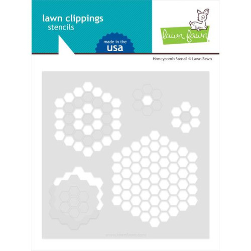 Lawn Fawn - Lawn Clippings Stencils - Honeycomb - LF2925