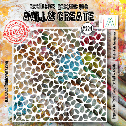 AALL & Create Stencil 6"X6" - Pebbledash Renaissance - ALLPC224