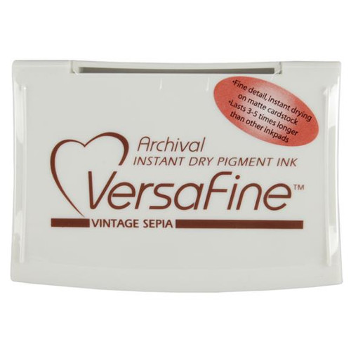 Tsukineko - VersaFine - Pigment Ink Pad - Vintage Sepia - VF 054