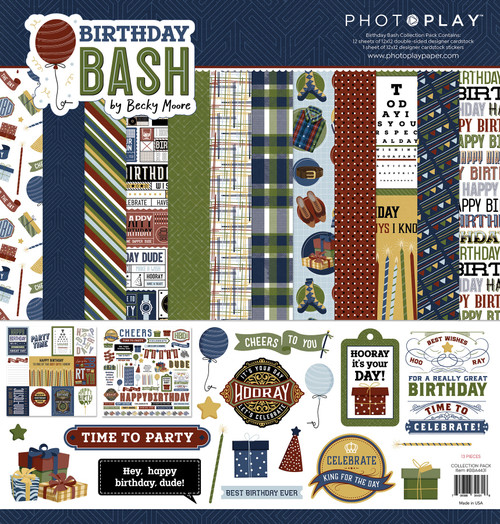 PhotoPlay Collection Pack 12"X12" - Birthday Bash - BBA4431