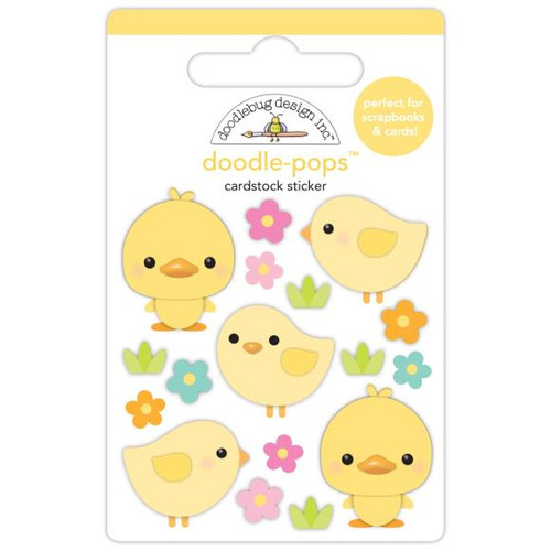 Doodlebug Doodle-Pops 3D Stickers - Springtime Peeps - DB8433