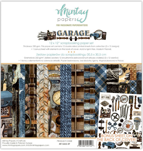 Mintay - 12x12 Paper Pad - Garage (MT-GAG-07)