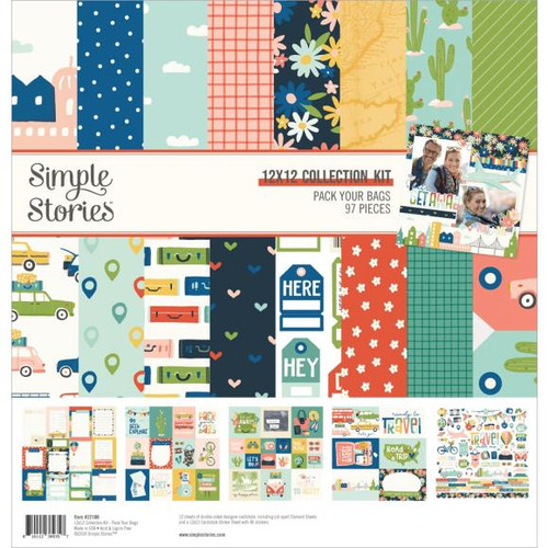 Simple Stories - Collection Kit 12"X12" - Pack Your Bags - PYB22100