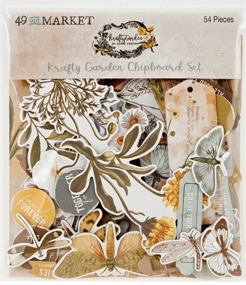 49 And Market - Ephemera Chipboard Set - Krafty Garden - KG26689