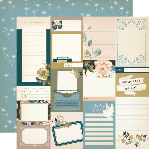 Simple Stories - Double-Sided Cardstock 12"X12" - Remember - Journal Elements (21511)