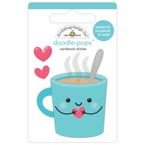 Doodlebug Doodle-Pops 3D Sticker - Happy Healing - Heart Warming - 8016