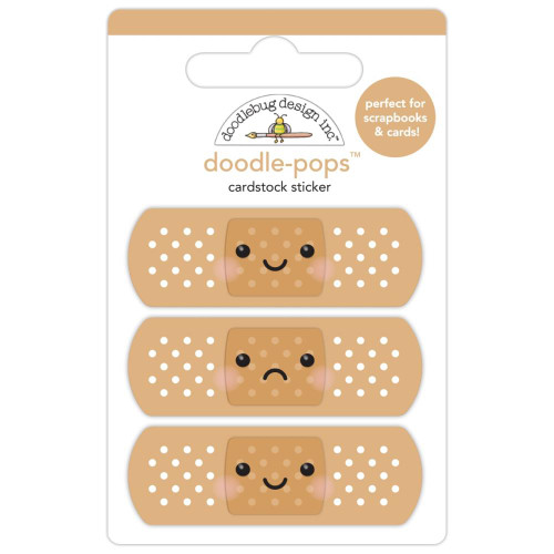 Doodlebug Doodle-Pops 3D Sticker - Happy Healing - All Better - 8017