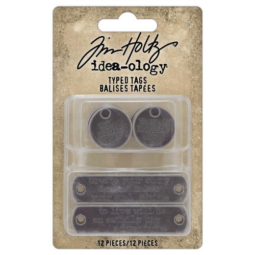 Tim Holtz Idea-ology Typed Tags - TH94382
