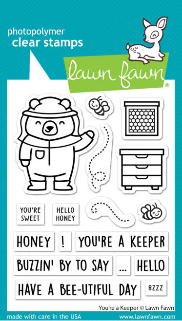 Lawn Fawn - Clear Stamp Set - You're a Keeper - LF3136