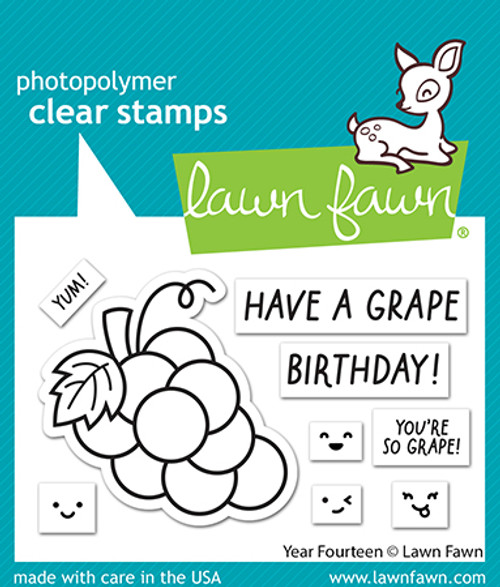 Lawn Fawn - Clear Stamp Set - Year Fourteen - LF3425