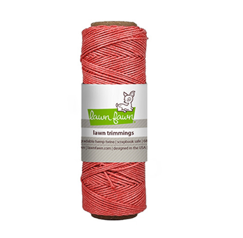 Lawn Fawn - Lawn Trimmings Hemp Twine 68yd - Coral - LF3459