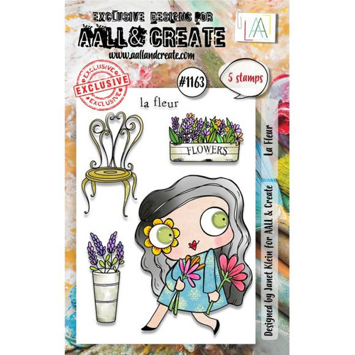 AALL & Create - A7 Photopolymer Clear Stamp Set - La Fleur #1163