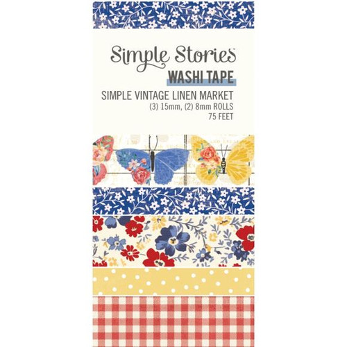 Simple Stories - Washi Tape - Simple Vintage Linen Market
