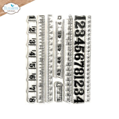 Elizabeth Craft Clear Stamps - Planner Essential - Measurements - CS357