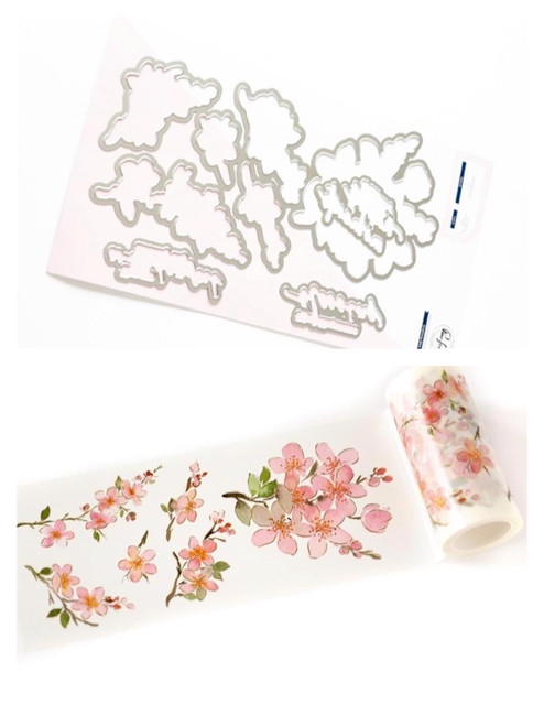 Pinkfresh Studio Die Set - Sakura Washi Tape & Die Set Bundle